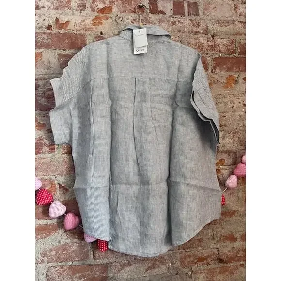NWT Quince 100% European Linen Camp Shirt - Picture 3 of 3